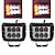 abordables Phares Antibrouillard-Automatique LED Feu Antibrouillard Lampe de Travail Clignotant Ampoules électriques Pour Universel Freelander Grand Cherokee Toutes les Années