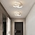 cheap Dimmable Ceiling Lights-1-Ligh 22.5cm LED Ceiling Light Modern Simple Style Bedroom Living Room Creative Personality Geometric Shapes Dimmable Metal Porch Into The Door Lighting 18W