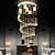 Недорогие Люстры-75см хрустальная люстра современный потолочный светильник diy современность роскошный глобус k9 хрустальный подвесной светильник для спальни отеля столовая магазин ресторан внутреннее освещение из