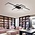 cheap Dimmable Ceiling Lights-3-Light 140 cm LED Ceiling Light Aluminum Silica gel Geometrical Painted Finishes Design Flush Mount Lights LED Modern Style Dining Room Bedroom Lights 110-240V ONLY DIMMABLE WITH REMOTE CONTROL