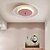 cheap Flush Mounts &amp; Semi Flush Mounts-46 cm LED Ceiling Light Modern Nordic Geometric Shapes Living Room Bedroom Black White Green Pink Flush Mount Lights Metal Painted Finishes 220-240V