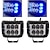abordables Phares Antibrouillard-Automatique LED Feu Antibrouillard Lampe de Travail Clignotant Ampoules électriques Pour Universel Freelander Grand Cherokee Toutes les Années
