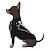 billiga Ny Design-Hund T-shirt Smoking Grafisk 3D Print 3D-utskrift Klassisk Mild Bröllop Fest Hundkläder Valpkläder Hundkläder Andningsfunktion Svart Gul Blå Kostym för tikar och hundar Polyester S M L XL