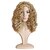 cheap Black &amp; African Wigs-Blonde Wigs for Women Synthetic Wig with Bangs Medium Length Afro Natural Wigs Mix color Wigs
