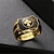 お買い得  指輪-1個 バンドリング 指輪 For 男女 クリスマス ハロウィーン パーティー 銅 ゴールドメッキ 幾何学的 十字架 レタード