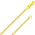 preiswerte Halsketten &amp; Anhänger-14 Karat massives Gold italienisches Gelbgold 1,5 mm flache offene Weizengliederkette Halskette - hergestellt in Italien - 14 Karat mit Hummerkrallenverschluss inklusive Geschenkbox mit einer