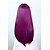 cheap Costume Wigs-women‘s long straight purple wig with bangs (adult)