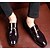 cheap Men&#039;s Oxfords-Men&#039;s Oxfords Business Daily Walking Shoes PU Breathable Non-slipping Height-increasing Black Brown Fall Spring