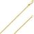 billiga Halsband och hängen-14k massivt guld italienskt gult guld 1,5 mm platt öppet vete länk kedja halsband-tillverkad i Italien-14 karat med hummer klo lås inkluderar presentask med beställning 18,5 inches