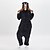cheap Kigurumi Pajamas-Adults&#039; Kigurumi Pajamas Bear Onesie Pajamas Flannel Toison Black Cosplay For Men and Women Animal Sleepwear Cartoon Festival / Holiday Costumes