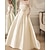 זול שמלות כלה-אירוסין וינטאג&#039; שנות ה-40/1950 רשמי שמלות חתונה גזרת A אשליה שרוול ארוך עד הריצפה סאטן שמלות כלה עם קפלים חרוזים 2024