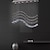 abordables Lámparas de araña-Diseño de línea de 100 (39 &quot;) colgante de metal ligero galvanizado moderno 220-240v