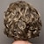 זול פאה מבוגרת-פאות חומות לנשים פאה סינתטית מתולתל קצר בלונדינית שיער סינטטי פאה רכה פאות טבעיות