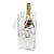 voordelige Bargerei-ijswijntas, doorzichtige draagbare opvouwbare wijnkoelertassen met handvat, pvc-wijnzakjes voor champagne koud bier witte wijn gekoelde dranken