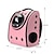 abordables Sacs de transport et de voyage-Chat Chien Sac à dos de voyage Carrier Bag Porte-capsule astronaute Portable Respirable Couleur Pleine Conception de bulles de capsule spatiale Cuir Noir Jaune Rose