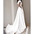 olcso Menyasszonyi ruhák-Szalon Alkalmi Esküvői ruhák A-vonalú V-alakú Pántok Seprűuszály Sztrecs szövet Menyasszonyi ruhák Val vel Hasított 2024
