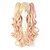 billige Syntetiske parykker-Cosplay Costume Wig Synthetic Wig Sweet Lolita Curly Wavy Loose Wave Natural Wave Curly Wig Blue / Black Rainbow Purple / Blue Pink / Blonde Pink blue Synthetic Hair 25 inch Women