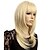 tanie starsza peruka-blond peruki dla kobiet peruka syntetyczna falista falista peruka blond średniej długości blond włosy syntetyczne blond;