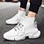 cheap Men&#039;s Sneakers-Men&#039;s Trainers Athletic Shoes Sporty Casual Daily Outdoor Running Shoes Fitness &amp; Cross Training Shoes Tissage Volant Breathable Wear Proof Black and White White Black Fall Summer