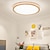 abordables Luces de techo regulables-Luz de techo led de 30/40/50 cm, madera cuadrada redonda, luces nórdicas modernas de montaje empotrado, acabados pintados, estilo inspirado en la naturaleza, 110-120v 220-240v