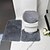 Недорогие Маты и коврики-Набор ковриков для ванной комнаты нескользящие полиэфирные коврики для ванной из волокна, шелка, шерсти, 3 шт.