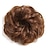 cheap Clip in Hair Extensions-real human hair scrunchie hair piece curly wavy rose bun elegant chignons messy updo for women kids donut ponytails hairpiece light brown