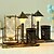 billige Statuer-kreative antikke sand gade lampe pen holder timeglas små nat lys dekorationer med lys