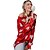 cheap Sweaters-Women&#039;s Knitted Color Block Pullover Cotton Long Sleeve Sweater Cardigans Crew Neck Fall Winter Red Green