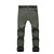 abordables Fondos-Hombre Mujer Pantalones para senderismo Pantalones impermeables de senderismo Al aire libre Forro Polar Pantalones / Sobrepantalón [Em. B] Morado [Lady B] Verde militar S M L XL XXL