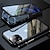 cheap iPhone Cases-Magnetic Adsorption Case For iPhone 15 14 Pro Max Plus 13 12 mini 11 X XR XS Max 8 7 PLUS Front and Back Tempered Glass Full Screen Coverage Metal Frame Clear Cover Bumper with Camera Lens Protector
