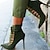 cheap Women&#039;s Boots-Women&#039;s Boots Stiletto Heel Boots Daily Solid Colored Booties Ankle Boots Winter Lace-up Pumps Pointed Toe Vintage Minimalism Suede Lace-up Black Pink Army Green