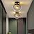 billiga Plafonder-24cm LED-taklampa moderna nordiska runda fyrkantiga geometriska former veranda ljus korridor gångar infällda lampor metallmålade ytor LED moderna 220-240V