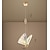 tanie Światła wysp-23 cm Pojedyncza lampa wisząca Kolorowy wzór motyla Lampka nocna Jadalnia Restauracja Bar Salon Metal Galwanizowany 220-240 V.