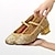 billige Ballroom-sko og moderne dansesko-Dame Ballett Moderne sko Ytelse Trening Høye hæler Glimmer Tykk hæl Spenne Voksne Sølv Gull Rød