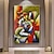 billiga Människomålningar-100% handmålad samtida konst oljemålning på duk modern målning heminredning abstrakt picasso konstmålning stor duk konst (rullad duk utan ram)