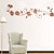 billige Dekorative veggklistremerker-botaniske dekorative vinylveggklistremerker hjemmedekorasjon 30x105cm veggklistremerker for soverom stue avtagbare klistremerker veggdekor