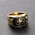 preiswerte Ringe-1 Stück Bandring Ring For Männer Frauen Weihnachten Halloween Partyabend Kupfer vergoldet Geometrisch Kreuz Buchstabe