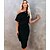 저렴한 여성 드레스-여성용 스웨터 드레스 무릎 길이 드레스 푸른 블랙 카멜 짧은 소매 한 색상 패치 워크 가을 봄 오프 숄더 캐쥬얼 2022 S M L XL
