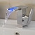 preiswerte Klassisch-Waschbecken Wasserhahn im modernen Stil LED / Wasserfall galvanisiert Centerset Einhand-Einloch-Badarmaturen / Waschbecken Wasserhahn + Zubehör / zeitgenössisch / Vintage / ja / Messing