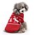 abordables Vêtements pour chiens-Chat Chien Pull Robe Hiver Vêtements pour Chien Rouge Costume Fibres acryliques Cœur Cosplay Anniversaire Vacances XS S M L XL XXL