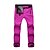 abordables Fondos-Hombre Mujer Pantalones para senderismo Pantalones impermeables de senderismo Al aire libre Forro Polar Pantalones / Sobrepantalón [Em. B] Morado [Lady B] Verde militar S M L XL XXL