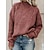 cheap Sweaters-Women&#039;s Pullover Sweater jumper Jumper Cable Chunky Knit Knitted Turtleneck Solid Color Daily Going out Basic Vintage Style Drop Shoulder Winter Fall Black Blue S M L / Long Sleeve / Casual