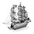 voordelige 3D-puzzels-3D Metal Destroyer Model Schip voortreffelijk Handgemaakt Decompressie Speelgoed Roestvrij staal 192 pcs Volwassenen Kinderen Allemaal Speeltjes Geschenk