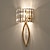 cheap Crystal Wall Lights-LED Wall Lamps Modern Luxury Gold Wall Sconces Bedroom Kids Room Crystal Wall Light 110-120V 220-240V 5 W