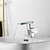 billiga Klassisk-badrumshandfat blandare, LED vattenfall temperaturkontrollerad 3-färgs galvaniserad centerset enkelhandtag ett håls badkranar