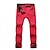 abordables Fondos-Hombre Mujer Pantalones para senderismo Pantalones impermeables de senderismo Al aire libre Forro Polar Pantalones / Sobrepantalón [Em. B] Morado [Lady B] Verde militar S M L XL XXL
