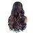 billiga Kostymperuk-syntetisk peruk kropp våg studsande curl mittendel peruk lång regnbåge syntetiskt hår kvinnors mjuka markerat / balayage hår fluffigt blandad färg