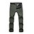 abordables Fondos-Hombre Mujer Pantalones para senderismo Pantalones impermeables de senderismo Al aire libre Forro Polar Pantalones / Sobrepantalón [Em. B] Morado [Lady B] Verde militar S M L XL XXL