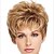 cheap Synthetic Trendy Wigs-Synthetic Wig Straight Pixie Cut Wig Short Blonde Synthetic Hair Women&#039;s Soft Color Gradient Ombre Hair Blonde