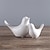 cheap Statues-1pc Ceramic Bird Small Animal Statues Home Decor Modern Style Decorative Ornaments for Living Room, Bedroom, Office Desktop, Cabinets